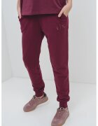 Armani Exchange Pantaloni de trening din bumbac cu buzunare laterale - Visiniu