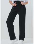 Armani Exchange Pantaloni drepti cu talie inalta - Negru