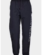 Armani Exchange Pantaloni sport cu imprimeu logo - Bleumarin