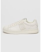 Armani Exchange Pantofi sport cu logo si sireturi - Alb murdar