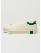 Armani Exchange Pantofi sport din piele cu model uni - Alb/Verde