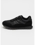 Armani Exchange Pantofi sport din plasa cu segmente din piele ecologica - Negru