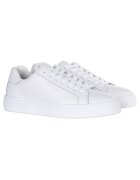 Armani Exchange Pantofi sport low-cut de piele cu siret - Alb