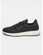 Armani Exchange Pantofi sport wedge din material textil cu logo - Negru