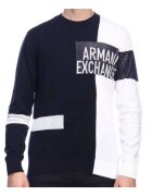 Armani Exchange Pulover pentru barbati - Alb/Negru - 654847 - Alb