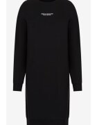 Armani Exchange Rochie din ameste de bumbac cu detaliu logo -