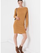Armani Exchange Rochie tricotata cu spate decupat - Maro camel