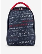 Armani Exchange Rucsac cu imprimeu logo - Rosu/Bleumarin