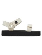 Armani Exchange Sandale dama - Light Mirage - tesatura - alb/negru