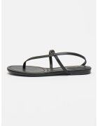 Armani Exchange Sandale de piele ecologica cu bareta separatoare - Negru