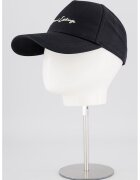 Armani Exchange Sapca din bumbac cu logo brodat - Negru/Argintiu