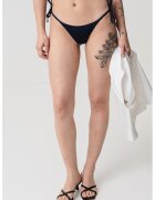 Armani Exchange Slip tanga cu snururi laterale de ajustare - Bleumarin
