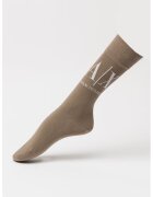 Armani Exchange Sosete lungi cu logo - Kaki