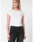 Armani Exchange Tricou cu decolteu la baza gatului - Alb