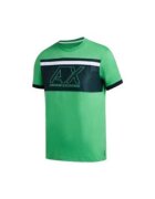 Armani Exchange Tricou cu decolteu la baza gatului si imprimeu logo -