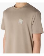 Armani Exchange Tricou cu decolteu la baza gatului si logo discret -