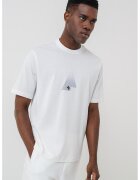 Armani Exchange Tricou cu imprimeu grafic pe partea din fata - Negru/Alb optic