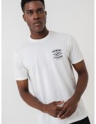 Armani Exchange Tricou cu imprimeu logo si decolteu la baza gatului - Negru/Alb murdar