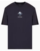 Armani Exchange Tricou cu logo si decolteu la baza gatului