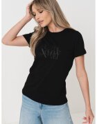 Armani Exchange Tricou de bumbac cu logo - Negru
