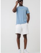 Armani Exchange Tricou din bumbac cu logo in relief - Albastru pastel
