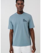 Armani Exchange Tricou din bumbac cu logo pe piept si decolteu la baza gatului - Verde pal