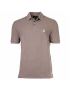 Armani Exchange Tricou polo cu detaliu logo - Bej