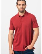 Armani Exchange Tricou polo din pique - Rosu inchis