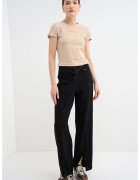 Armani Exchange Tricou slim-fit cu logo - Maro nisip