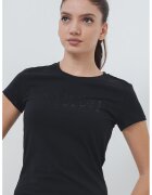 Armani Exchange Tricou slim-fit decorat cu logo - Negru