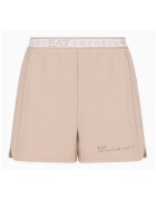 Armani Pantaloni sport dama scurti - poliester/bumbac/modal/elastan - bej