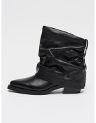 ASH Botine cowboy din piele cu detaliu cu inchidere dubla - Negru