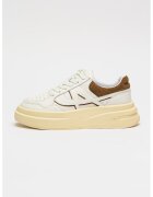 ASH Pantofi sport flatform din piele - Crem