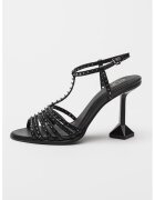 ASH Sandale de piele Desire - Negru