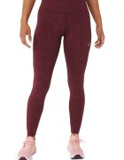Asics Colanti din material jacquard cu talie inalta pentru alergare - Visiniu