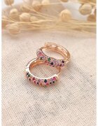 Atelier Miu Cercei cu zirconia - Auriu rose
