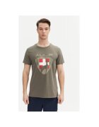 Aulp Tricou barbati MOCCO M - Poliester reciclat - M INTL - Kaki