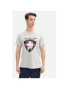 Aulp Tricou barbati ROQUE M - Bumbac/Poliester reciclat - Gri - Gri