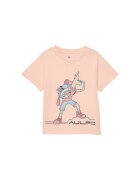 Aulp Tricou CORAL - coral - 60% bumbac - 40% poliester reciclat - Portocaliu