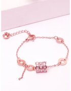 AVANT-GARDE PARIS Bratara cu talismane si cristale - Auriu rose