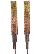AVANT-GARDE PARIS Cercei drop cu aspect in degrade - Negru/Galben/Roz
