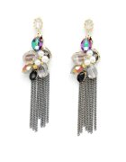 AVANT-GARDE PARIS Cercei drop cu cristale - Multicolor