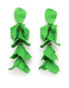 AVANT-GARDE PARIS Cercei drop cu model supradimensionat - Verde
