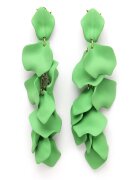AVANT-GARDE PARIS Cercei in forma de petala placati cu aur de 18K - Verde/Auriu
