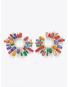 AVANT-GARDE PARIS Cercei supradimensionati cu tija - Multicolor