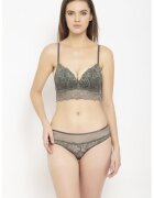AVANT-GARDE PARIS Sutien cu burete si imprimeu - Verde feriga