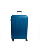 AVENTOR Troler extensibil AV101 - polipropilena - fermoar antifurt - +20% capacitate - cifru TSA - Turcoaz