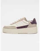 Axel Arigato Pantofi sport wedge din piele si piele intoarsa Orbit - Violet/Maro taupe/Bej deschis