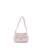 B Cavalli B Geanta crossbody din piele ecologica cu detaliu logo - Bej deschis