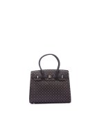 B Cavalli B Geanta shopper din piele ecologica cu model logo - Negru
